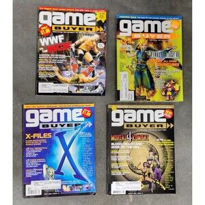 Game Buyer Magazine Lot Formerly Ultra Game Players 1998 #1-4 Issues 90s